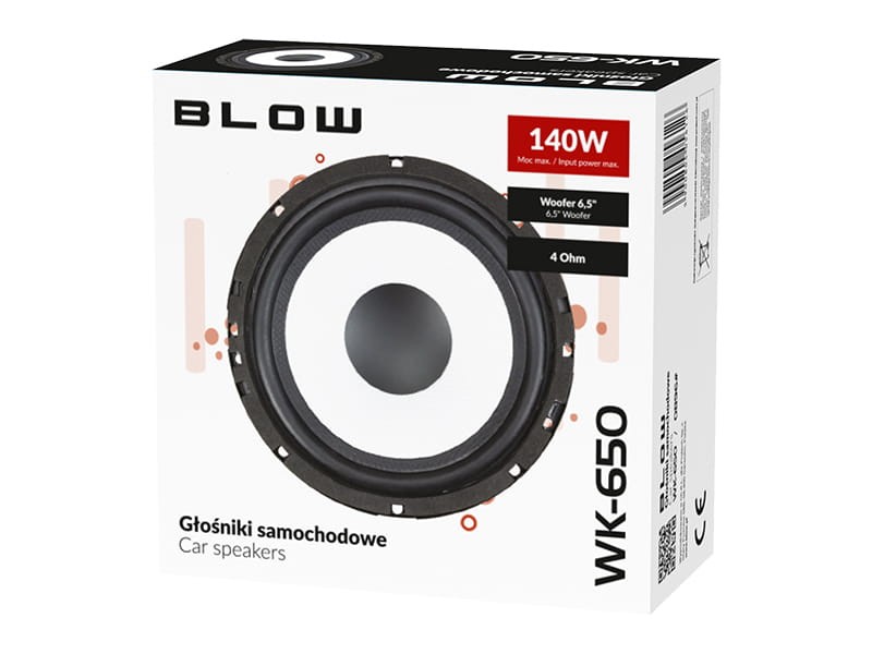 Okrągły głośnik 140W do auta