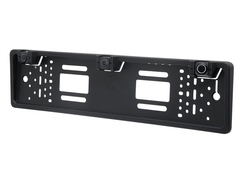 Kamera i czujniki cofania w ramce tablicy