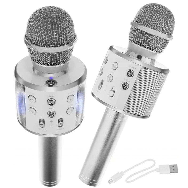 Bezprzewodowy mikrofon karaoke z głośnikiem