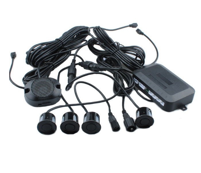 Czujniki cofania z konektorami i buzzerem