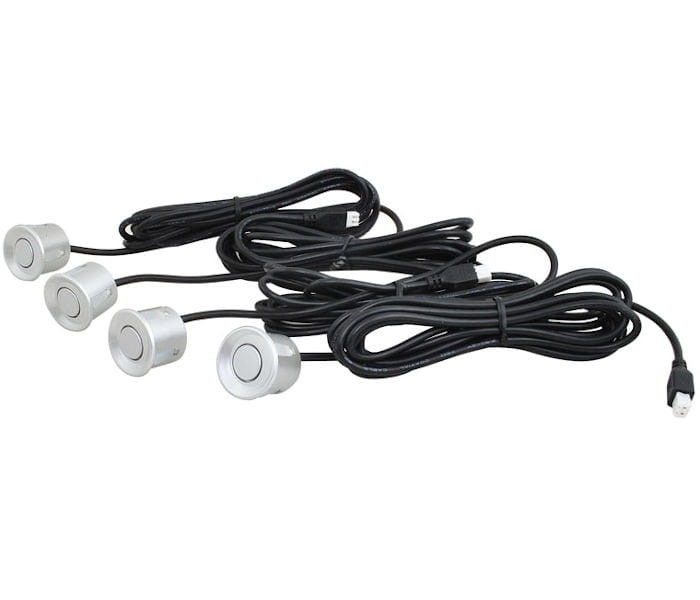 4x sensor parkowania srebrny