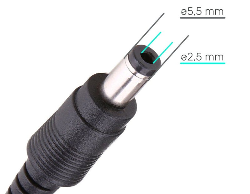 Zasilacz 12V 30W 2,5A wtyk 2,5mm