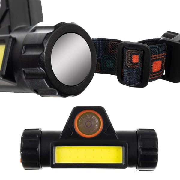 Czołowa latarka led cob cree