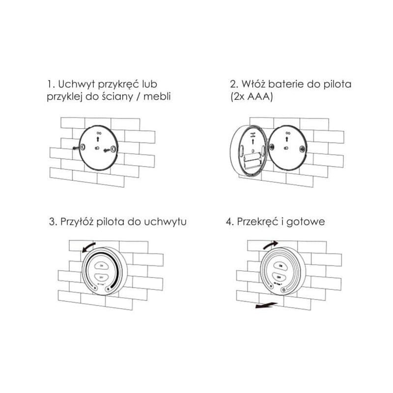 Dotykowy pilot LED