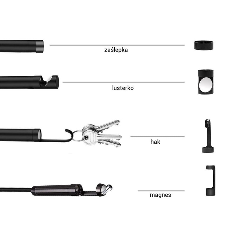 Endoskop 5m z akcesoriami