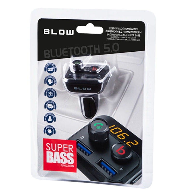 Transmiter samochodowy FM MP3 Bluetooth