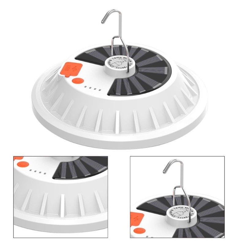 Lampka biwakowa z panelem solarnym