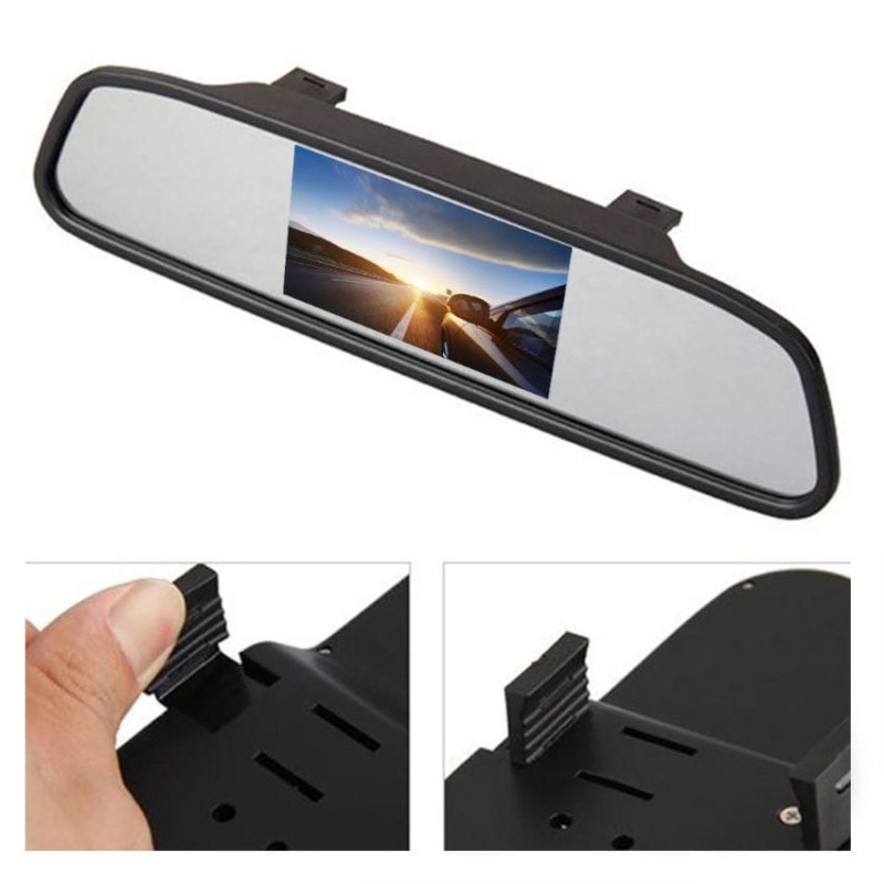 Nakładka z ekranem na lusterko cofania