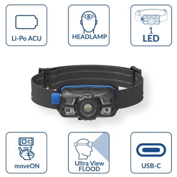 Latarka czołowa M-Tech ILPRO107