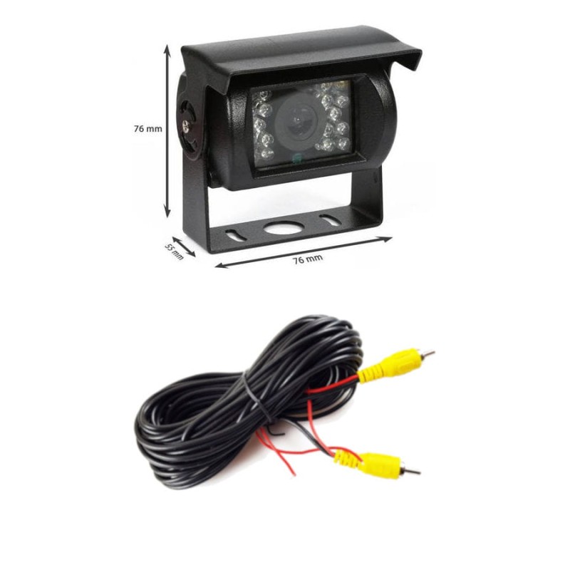 Kamera z monitorem do parkowania 12V / 24V