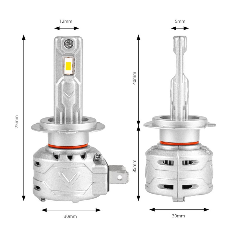 Żarówki LED AMiO X2 H1 H7