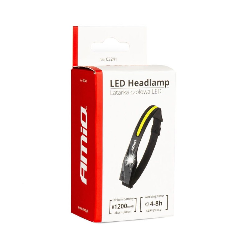 Latarka czołowa z czujnikiem ruchu