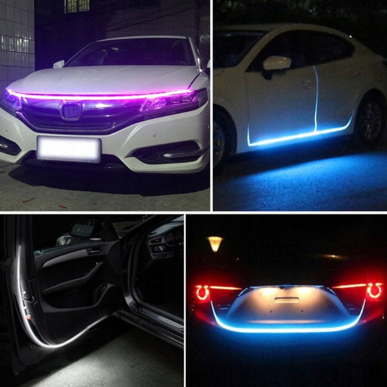 Oświetlenie LED Ambient do samochodu na 12V