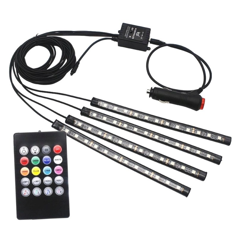 Podświetlenie LED RGB 12V do samochodu