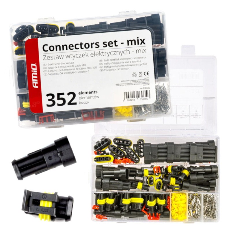 Złącza superseal gniazda i wtyczki 352szt.