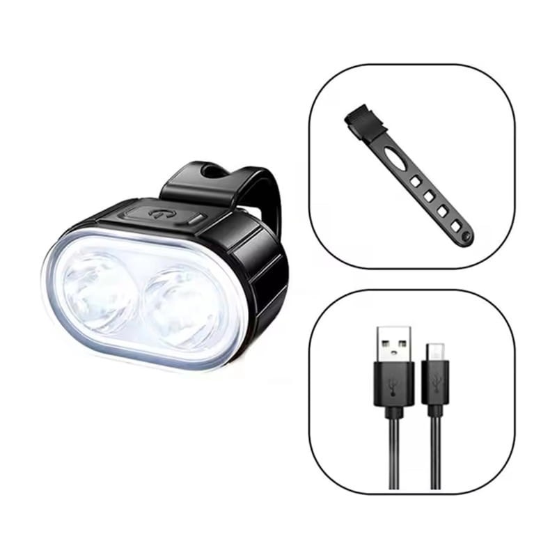 Komplet lampek rowerowych