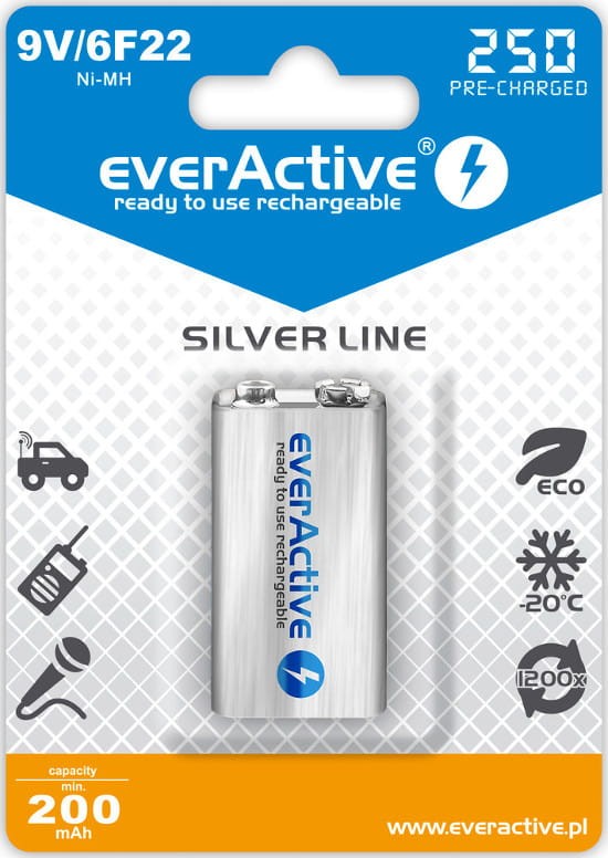Akumulatorek everActive 9V