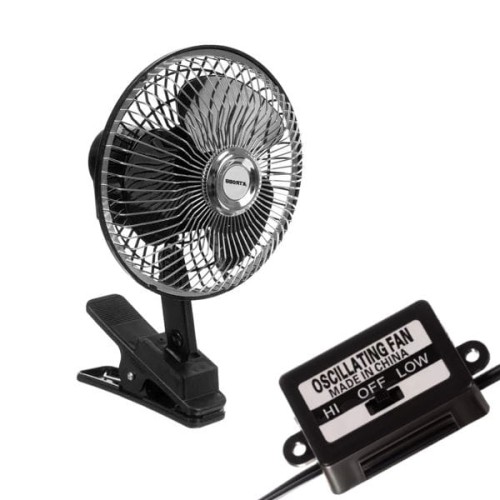 Czarny wentylator z oscylacją