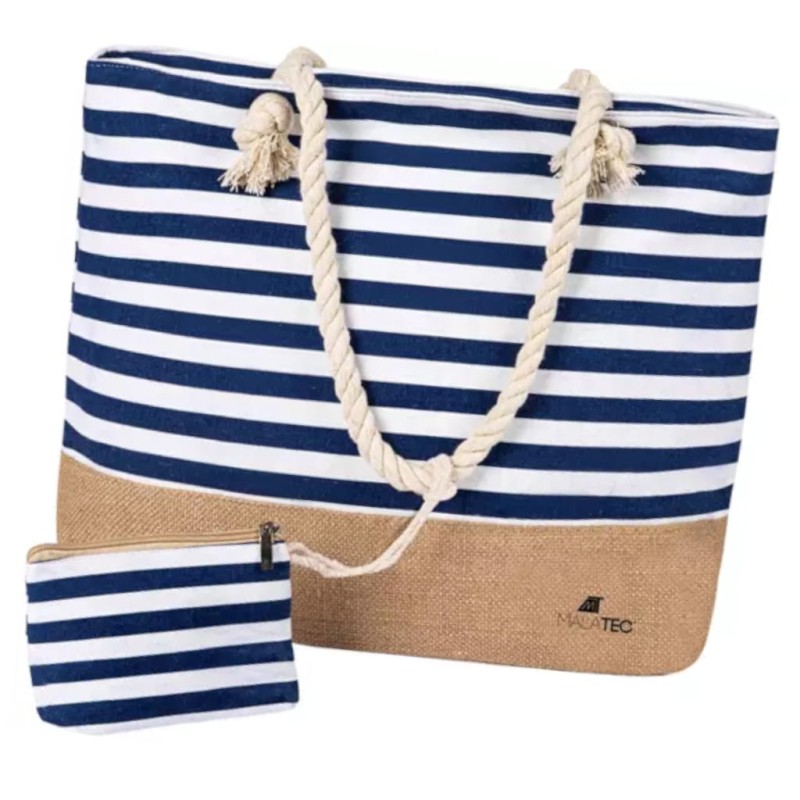 Plażowa torba podróżna w stylu marinistycznym