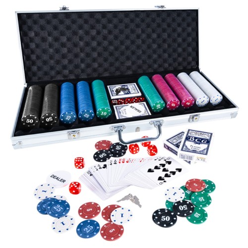 Poker set! Zestaw 500 żetonów