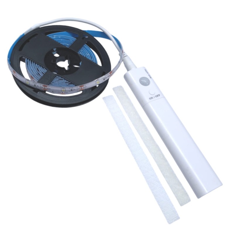 Pasek LED 5V na baterię z czujnikiem