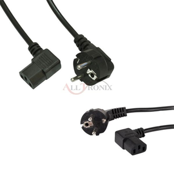 Przewód zasilający z kątową wtyczką