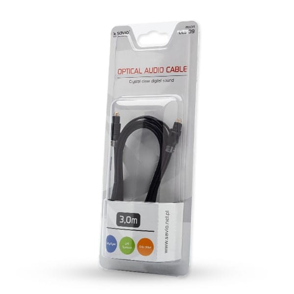 Kabel optyczny Toslink 3m Savio