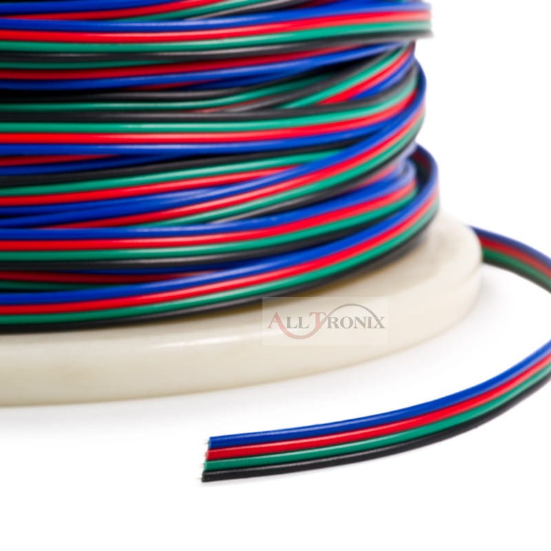 Przewód do taśm RGB LED 4 x 0,25mm 1m